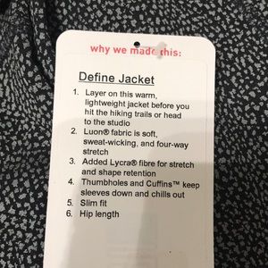 lululemon athletica Jackets & Coats - {lululemon} Define Jacket lululemon athletica Jackets & Coats - {lululemon} Define Jacket